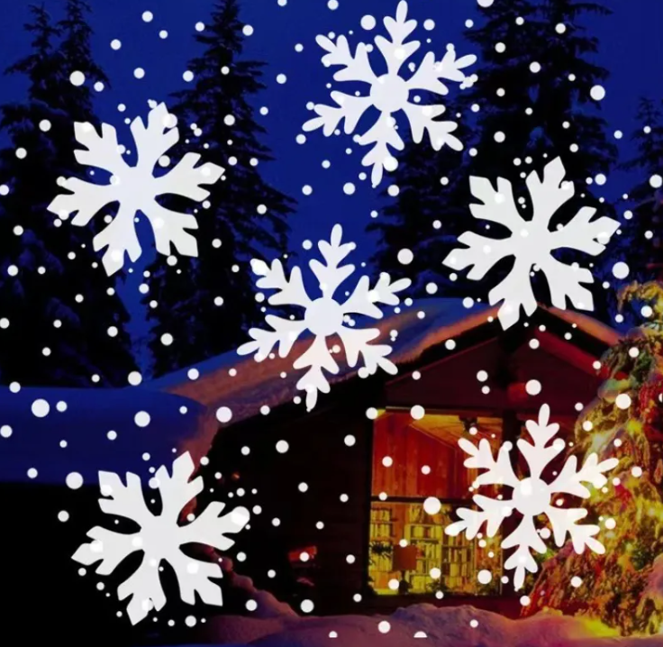 Astronaut Snowflake Projection Lamp